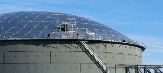 Sello de techo de domo de aluminio geodésico para techos de domo geodésico de aluminio de tanque de almacenamiento