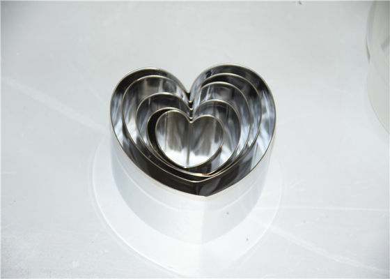 RK Bakeware China Foodservice NSF Anillo de pastel de mousse de acero inoxidable, anillo de mousse de postre cuadrado de corazón redondo