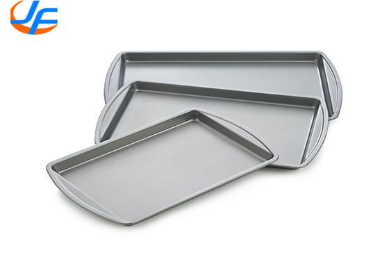 RK Bakeware China Bandeja de aluminio para hornear Bandeja de hoja de esquina redonda de aluminio comercial