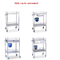 RK Bakeware China Foodservice NSF Acero inoxidable Hospital Medical Trolley con cajones