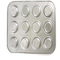 RK Bakeware China Foodservice NSF 12 tazas Molde para muffins y bandeja para cupcakes de aluminio