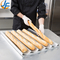 RK Bakeware China Foodservice NSF 10 Slots Glaze Bandeja de aluminio para hornear baguette