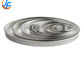 RK Bakeware China Foodservice NSF Molde de pastel de capa redonda de aluminio de 10 pulgadas y molde de pizza de plato profundo de pared lateral recta
