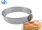 RK Bakeware China Foodservice NSF Molde de aluminio para pasteles, anillo redondo para mousse, cortador de pasteles, anillo circular para pasteles