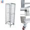 Las bandejas de RK Bakeware China-32 doblan el estante de acero inoxidable Oven Rack Baking Tray Trolley/304 de la carretilla del pan que cuece