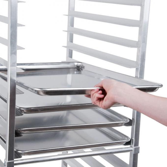 Stainless Steel Knocked-Down Movable Plate Trolley