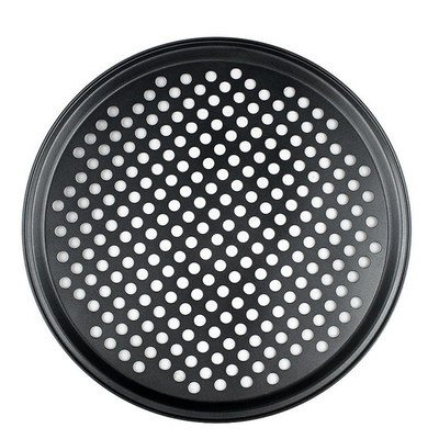Rk Bakeware Fabricante de China - Disco de aluminio antiadherente para pizza con borde