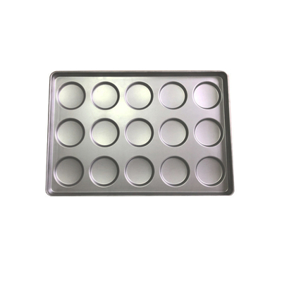 Rk Bakeware China 41002 Bandeja de pan para galletas de pan de hamburguesa de acero aluminizado para panadería norteamericana