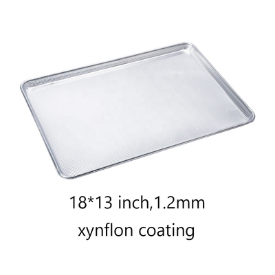 Bandeja de aluminio de 13*18 pulgadas y 1,2mm, bandeja antiadherente, bandeja para carne, bandeja caliente