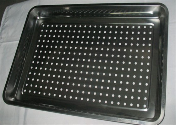 La bandeja modificada para requisitos particulares de la hornada de la pizza del tamaño con los agujeros para mantiene seco/conteniendo la comida