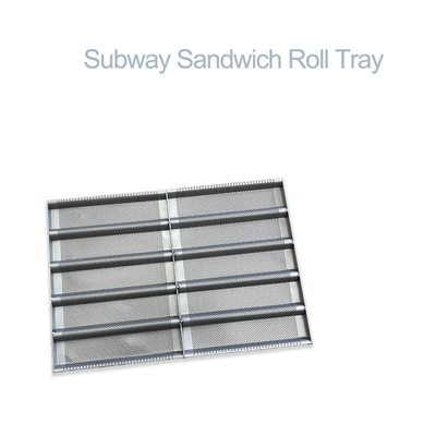 Rk Bakeware China Foodservice Bandeja de sándwich de sub rollo de metro de aluminio esmaltado personalizado