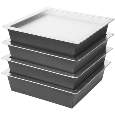 Rk Bakeware China-Hard Coat Anodize Rectángulo Aluminio Detroit Moldes para pizza y moldes para pasteles