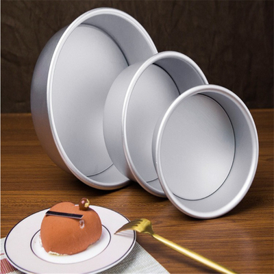RK Bakeware China Foodservice NSF Parte inferior suelta Aluminio Forma redonda Molde para pastel de queso Molde para pastel de gasa
