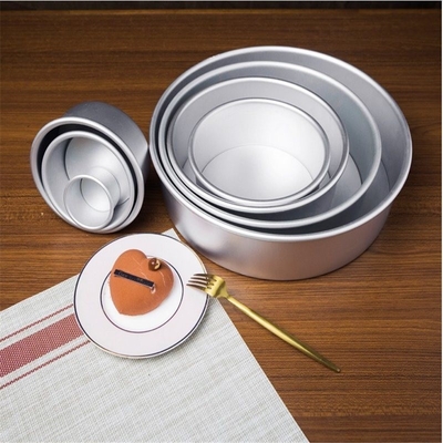 RK Bakeware China Foodservice NSF Parte inferior suelta Aluminio Forma redonda Molde para pastel de queso Molde para pastel de gasa