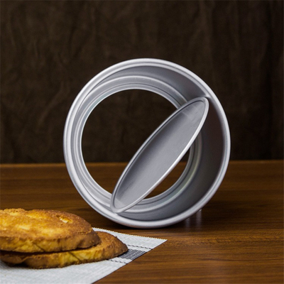 RK Bakeware China Foodservice NSF Parte inferior suelta Aluminio Forma redonda Molde para pastel de queso Molde para pastel de gasa
