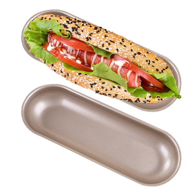 RK Bakeware China Foodservice NSF 4 pulgadas 4.5 pulgadas 6 pulgadas Hot Dog Bun Pan Hotdog Pan Mold