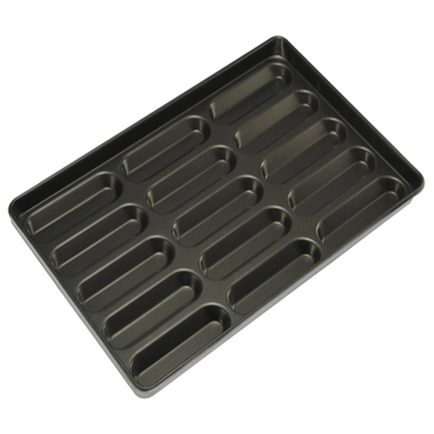 RK Bakeware China Foodservice NSF 4 pulgadas 4.5 pulgadas 6 pulgadas Hot Dog Bun Pan Hotdog Pan Mold