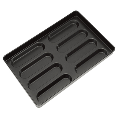 RK Bakeware China Foodservice NSF 4.5 pulgadas 5 pulgadas antiadherente Burger Bun y Hot Dog Bun Pan Tray