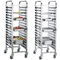 201 304 316 Acero inoxidable de calidad alimentaria 32 bandejas Bandeja Trolley / Gastronorm Trolley / Food Trolley en venta