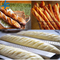 RK Bakeware China Foodservice NSF 10 Slots Glaze Bandeja de aluminio para hornear baguette
