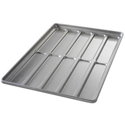 RK Bakeware China Foodservice NSF 0215 Acero aluminizado esmaltado Extremo redondeado Hoagie Bun Pan Bandeja para hornear pan de hamburguesa