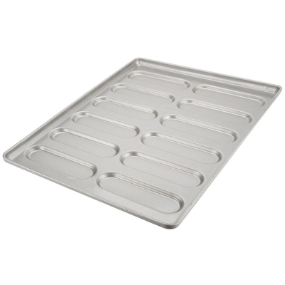 Rk Bakeware China- Bandeja para pan para hotdogs de acero aluminizado 41058 esmaltado