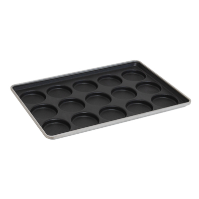 Rk Bakeware China 41002 Bandeja de pan para galletas de pan de hamburguesa de acero aluminizado para panadería norteamericana