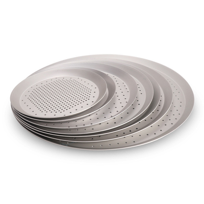 Rk Bakeware China-Hard Anode Perforado Thin Crust Pizza Pan para Pizza Hut