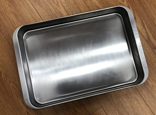 Rk Bakeware China-Deep Drawn 304 Hoja de acero inoxidable Bandeja para alimentos congelados