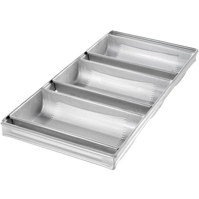 Rk Bakeware China-Foodservice 41145 Molde para pan de acero aluminizado con 4 correas esmaltadas