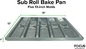 RK Bakeware China Foodservice NSF Commercial Bakeware 5 Count 3 pulgadas Sub Sandwich Roll Pan Bandeja para hornear