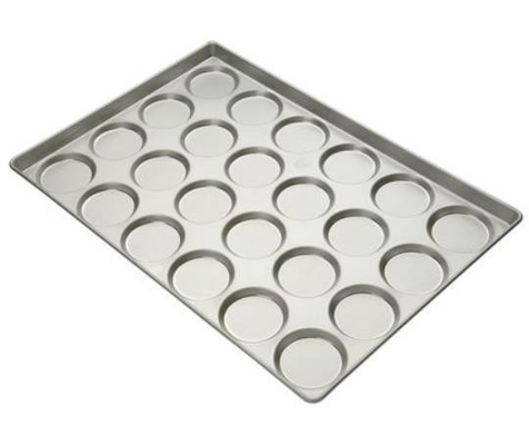 Rk Bakeware China Foodservice 902495 4 filas de 6 moldes para panecillos de hamburguesa