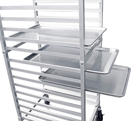 Rk Bakeware China Foodservice 36527 Commercial 10 Tier Hoja de aluminio Pan Rack Bun Pan Rack