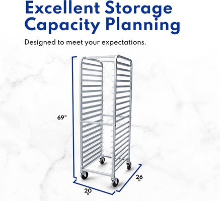 Rk Bakeware China Foodservice 36527 Commercial 10 Tier Hoja de aluminio Pan Rack Bun Pan Rack