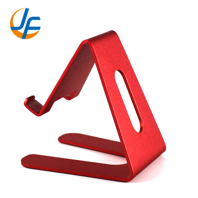 Tenedor del soporte de la tabla del teléfono celular de la mano de la aleación de aluminio del OEM para el teléfono de Apple