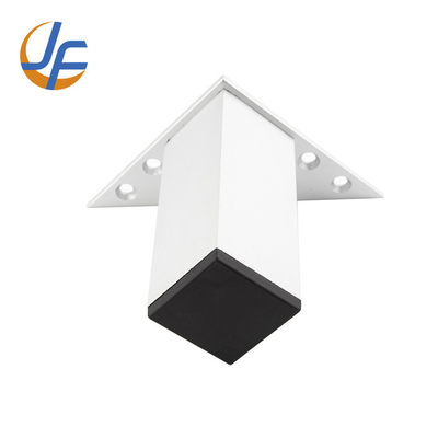 Pata de aluminio modificada para requisitos particulares de las piernas de la mesa del tubo del cuadrado de los muebles del escritorio de comedor