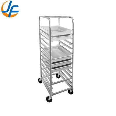 RK Bakeware China Foodservice NSF Roll en acero inoxidable Flatpack Bandeja para hornear Trolley Bun Pan Rack