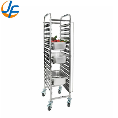 RK Bakeware China Foodservice NSF Roll en acero inoxidable Flatpack Bandeja para hornear Trolley Bun Pan Rack