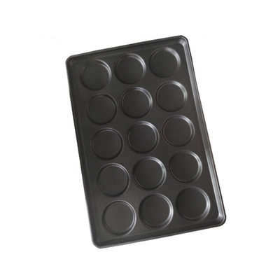 Bandeja para hornear pan tostado con 15 cavidades, bandeja para hamburguesas de 4 pulgadas, bandeja para hornear de 40*60cm para hornear bandeja para hamburguesas