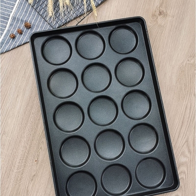 Bandeja para hornear pan tostado con 15 cavidades, bandeja para hamburguesas de 4 pulgadas, bandeja para hornear de 40*60cm para hornear bandeja para hamburguesas