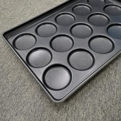 Bandeja para hornear pan tostado con 15 cavidades, bandeja para hamburguesas de 4 pulgadas, bandeja para hornear de 40*60cm para hornear bandeja para hamburguesas