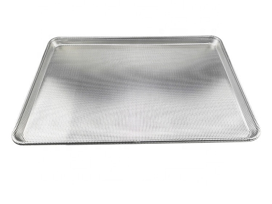 Bandeja de pan para hornear completamente perforada comercial bandeja para hornear bandeja de hoja de metal perforada bandeja de pan de aluminio placa de hoja perforada