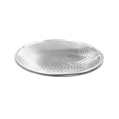 Bandeja para pizza de aluminio perforada redonda de 13 pulgadas Bandeja para pizza perforada con agujeros Bandeja para hornear