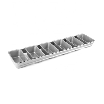 Caja para tostadas con 6 ranuras, antiadherente, bandeja para hornear de acero de aluminio, bandeja para hornear, caja para tostadas, moldura para pan, horneado de pan