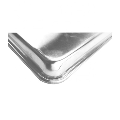 Comercial 10 ''* 6'' * 1 '' 0,8mm bandeja rectangular para hornear pan hamburguesa o hamburguesa o bollo para perros calientes bandeja para hornear bandeja de pan de aluminio