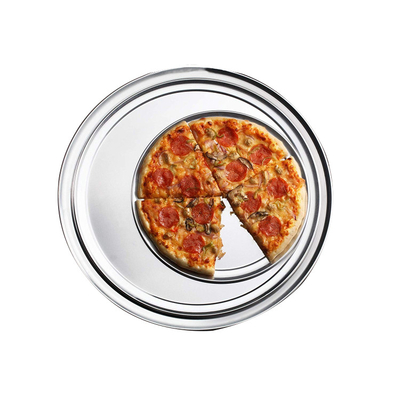 Bandeja redonda de aluminio para pizza de 13 pulgadas, bandeja para pizza, bandeja para hornear, disco de aluminio para Pizza