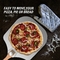 Pala para pizza de aluminio de 12 pulgadas con mango plegable y juego de cortador de ruedas para pizza de 10 cm