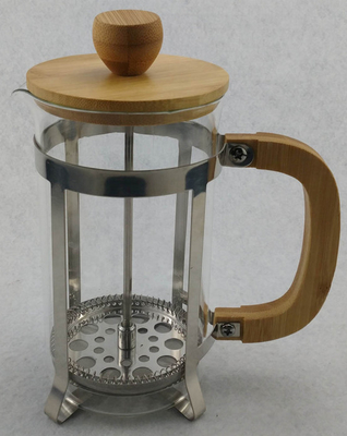 Acero inoxidable del émbolo del café del oro de Rose caliente de la prensa francesa del vidrio del alto borosilicato del Amazonas