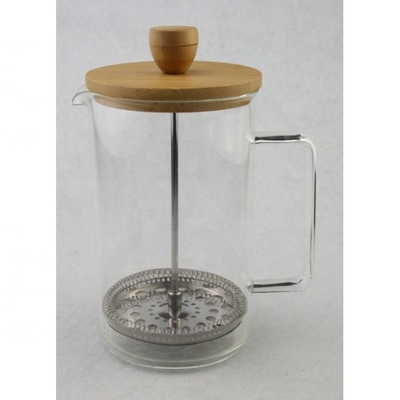 Acero inoxidable del émbolo del café del oro de Rose caliente de la prensa francesa del vidrio del alto borosilicato del Amazonas