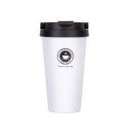 Frascos de vacío reutilizables de 500ml, taza de café de acero inoxidable, termo con logotipo personalizado, tazas de viaje para café, taza de café con tapa